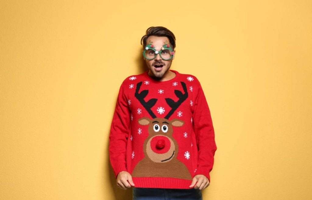 holiday ugly sweaters make for a great last-minute holiday fundraiser idea
